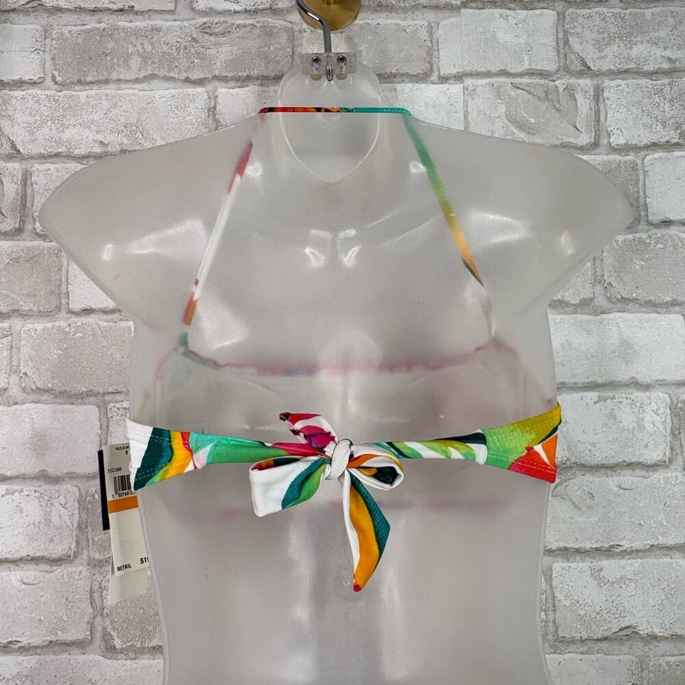 NWT Hula Honey Macy’s Bikini Swimsuit White Multicolor Small - Picture 11 of 16